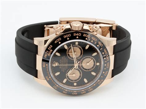 rose gold rubber band rolex|rolex watch with rubber strap.